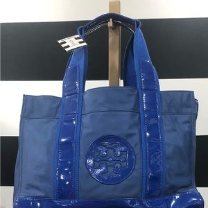 Tory Burch Nylon/Patent Leather Tote
